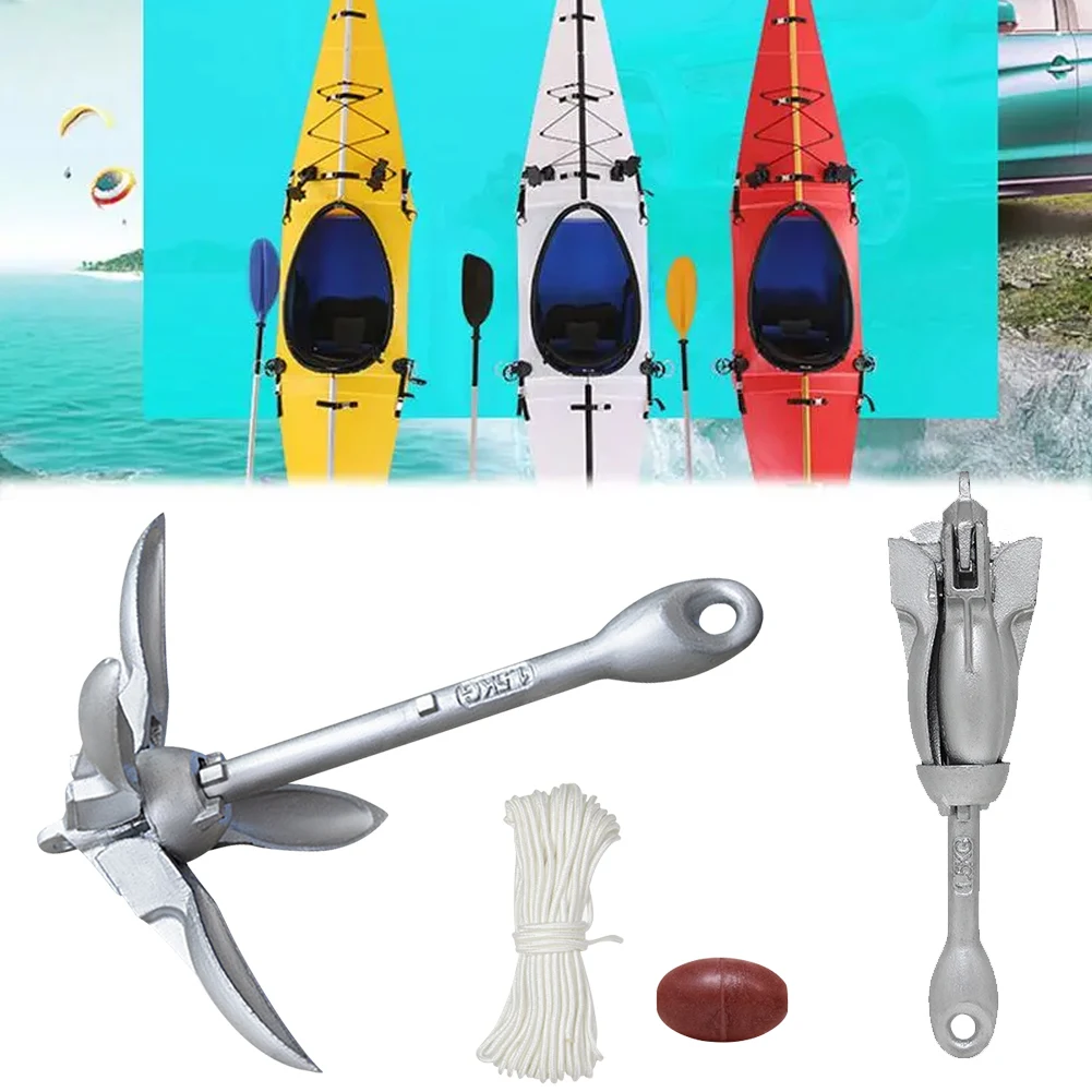 Fishing Kayak Anchor - Ancla plegable de acero inoxidable para
