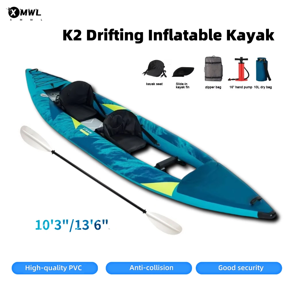 Fishing Kayak Seat - Canoa Kayak Inflable para 1-2 Personas,