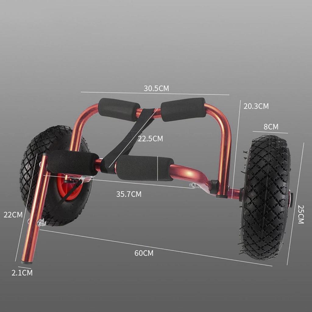 Fishing Kayak Cart - Carrito de Kayak Ajustable, Plegable, de