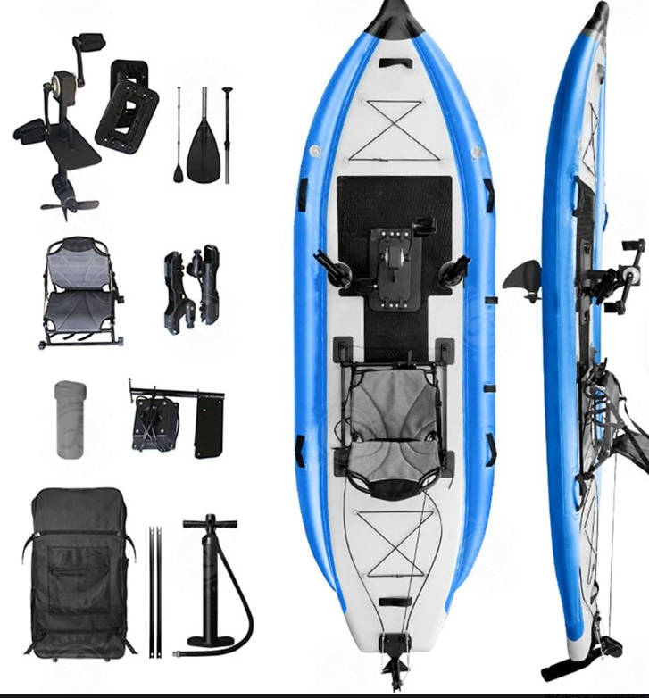 Kayak profesional inflable par - Fishing Kayak Pedal Drive reseña y precio