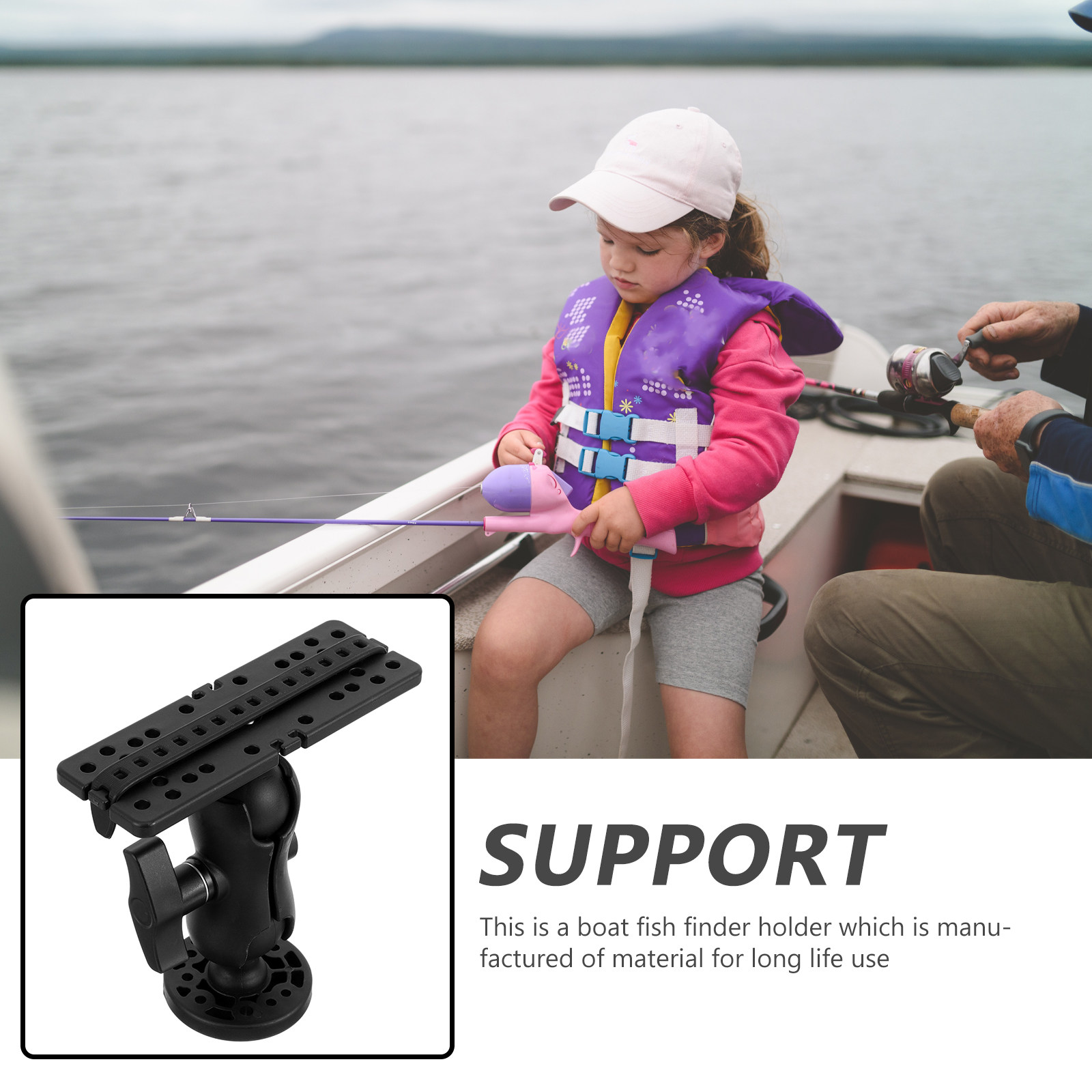 Soporte Robusto para Buscador  - Fishing Kayak Fish Finder Mount reseña y precio