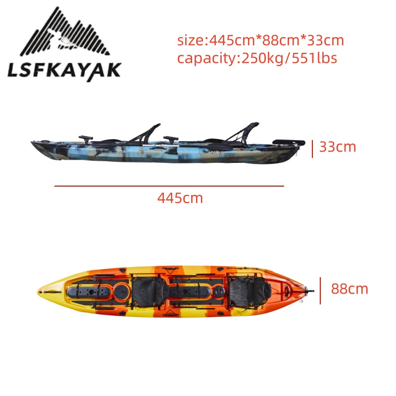 Kayak Familiar para 2 Personas - Fishing Kayak Paddle reseña y precio