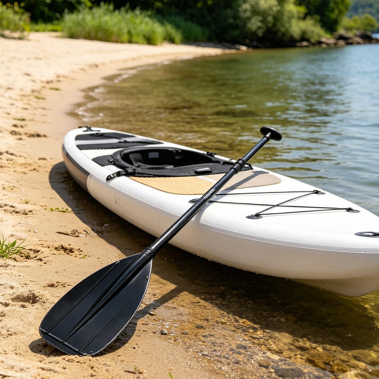 Pala de kayak de fibra de carb - Fishing Kayak Paddle reseña y precio