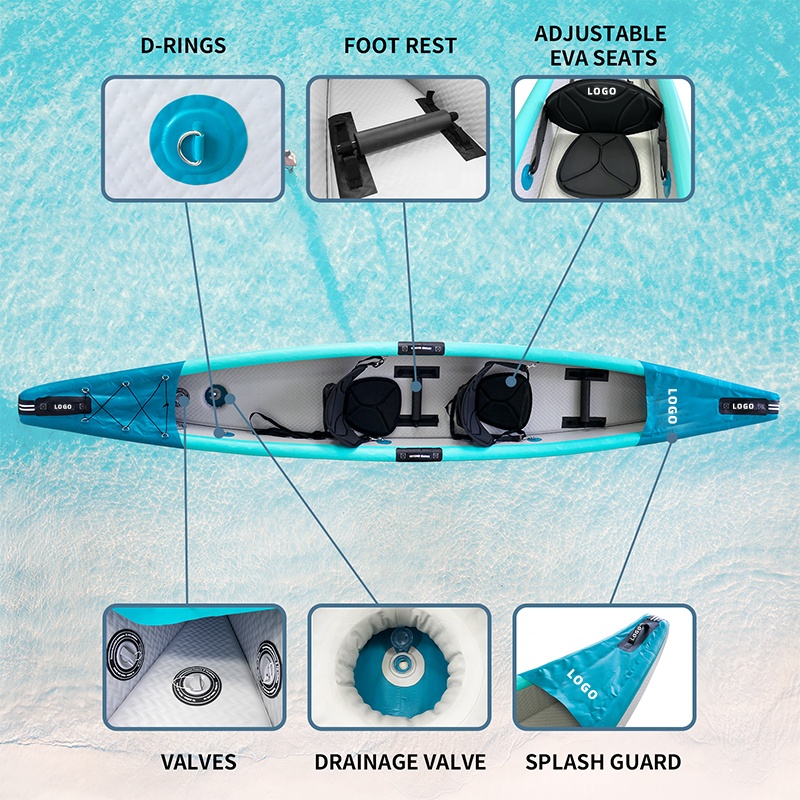 Kayak Inflable con Tecnología  - Fishing Kayak Sit In reseña y precio