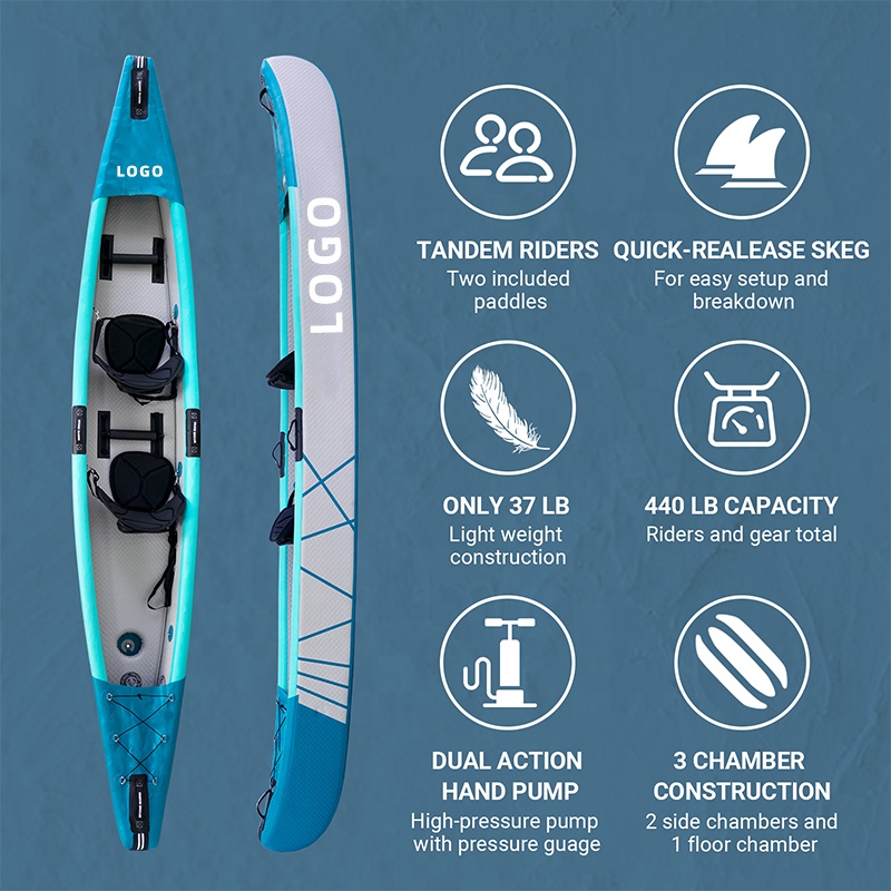 Kayak Inflable con Tecnología  - Fishing Kayak Sit In reseña y precio