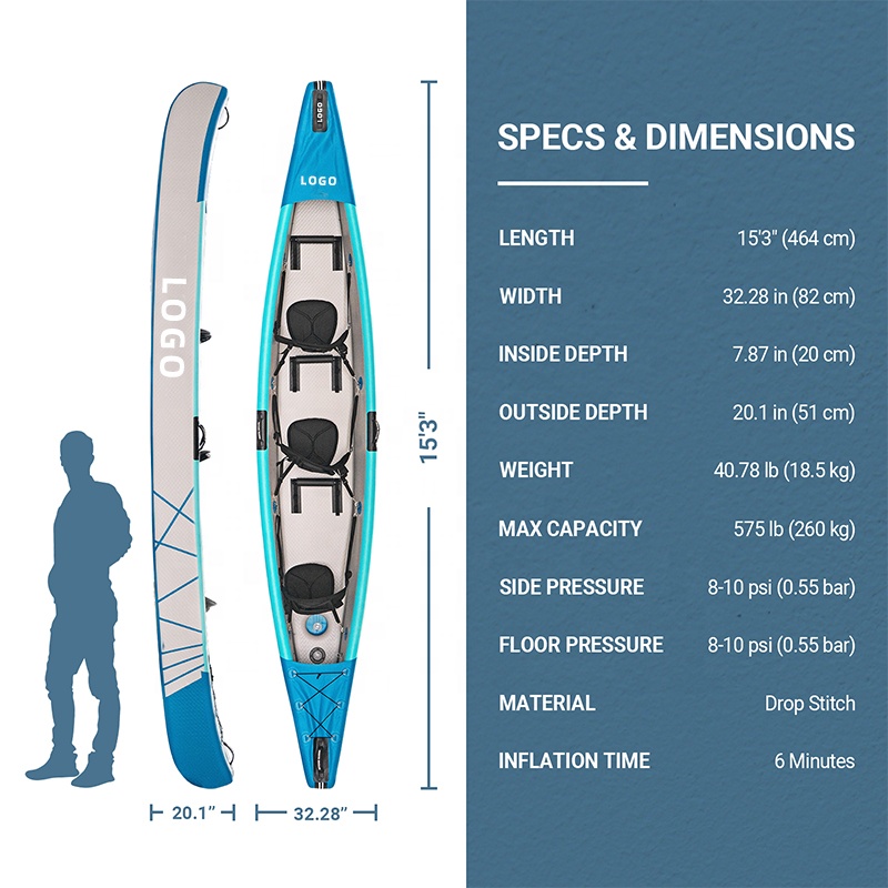 Kayak Inflable con Tecnología  - Fishing Kayak Sit In reseña y precio