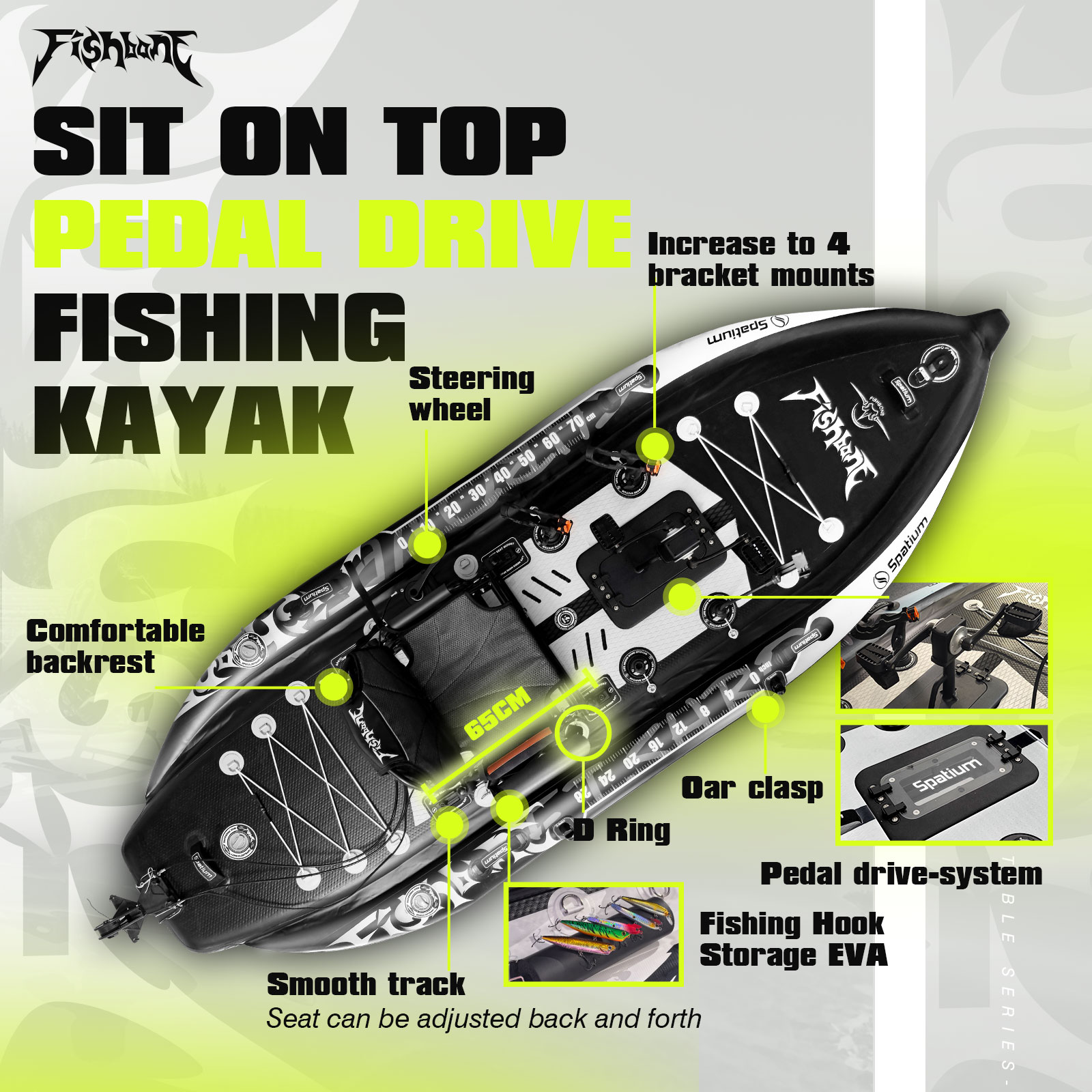 Kayak de Pesca Spatium con Sis - Fishing Kayak Sit On Top reseña y precio