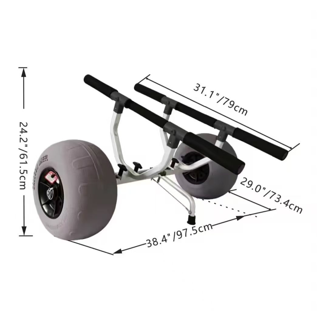 Carrito de aluminio Yak Outdoo - Fishing Kayak Cart reseña y precio