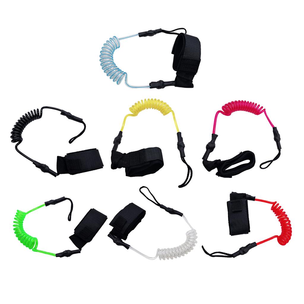 Correa de surf en espiral de 4 - Fishing Kayak Paddle Leash reseña y precio