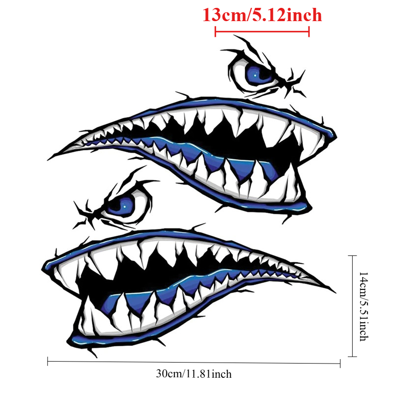 2 uds dientes de tiburón boca  - Fishing Kayak Sit On Top reseña y precio