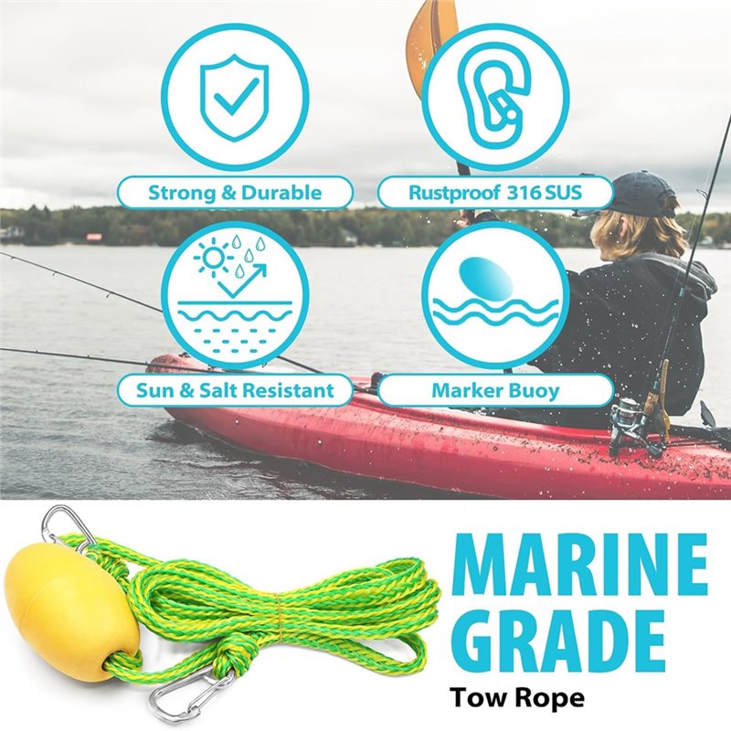 Cuerda de anclaje X08A Drift S - Fishing Kayak Anchor reseña y precio