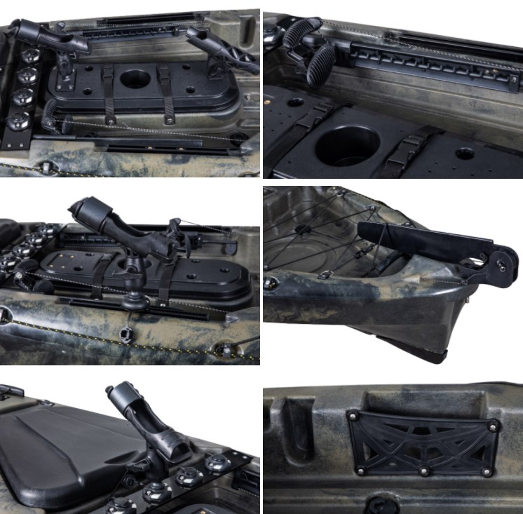 Kayak de pesca individual de p - Fishing Kayak Rod Holder reseña y precio